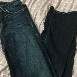 Women’s size 27 jeans and they are long!
